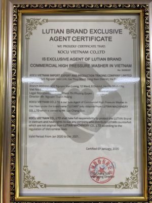 Chứng nhận độc quyền Lutian chính hãng